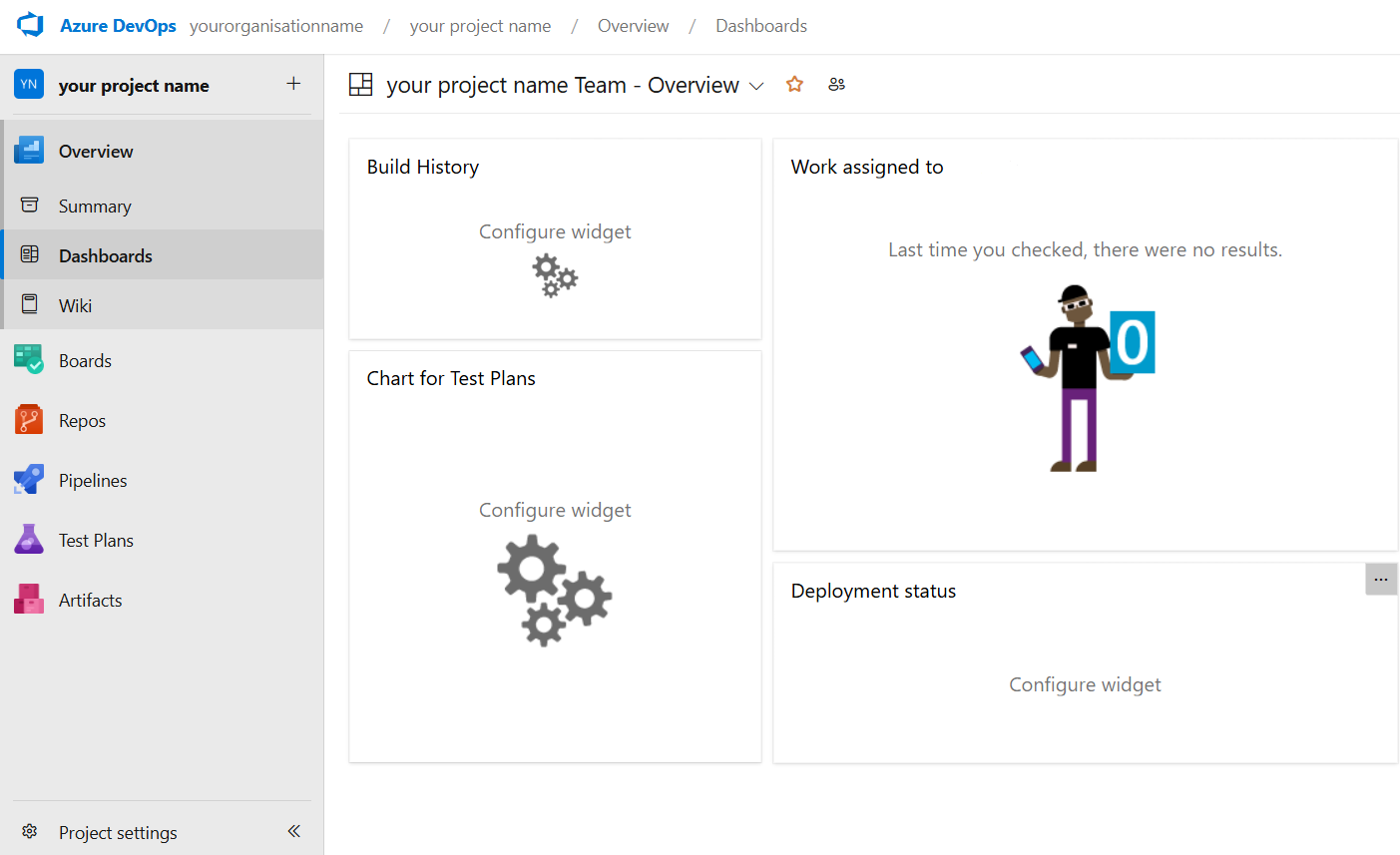 Azure DevOps Project Dashboard
